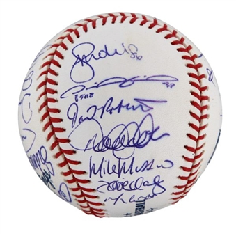2008 New York Yankees Team Signed Baseball (28 signatures incl Jeter and Rivera)